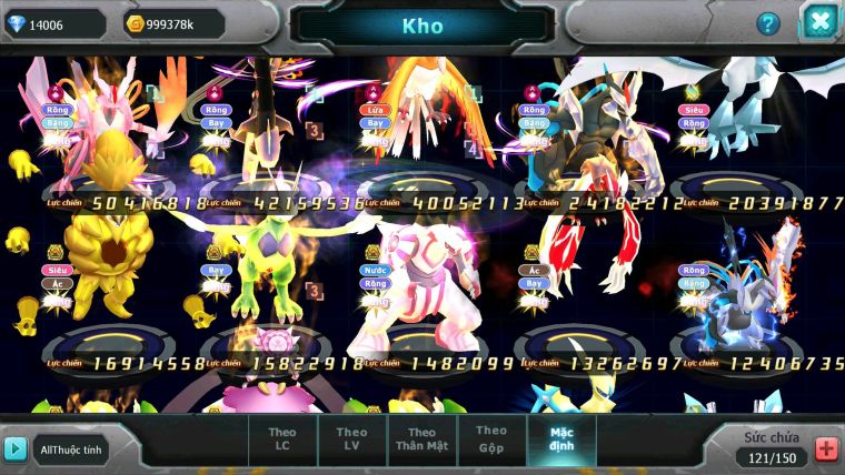 Mã : #TTS6636 - S454 - V15 - BXH : 4 - White & Ho-oh CHD Rayquaza Dnm Black D Mega Nec Hoopa Bá Chủ