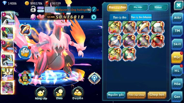 Mã : #TTS6636 - S454 - V15 - BXH : 4 - White & Ho-oh CHD Rayquaza Dnm Black D Mega Nec Hoopa Bá Chủ