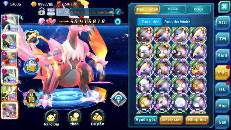 Mã : #TTS6636 - S454 - V15 - BXH : 4 - White & Ho-oh CHD Rayquaza Dnm Black D Mega Nec Hoopa Bá Chủ