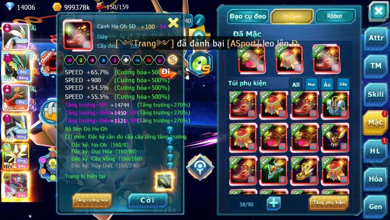 Mã : #TTS6636 - S454 - V15 - BXH : 4 - White & Ho-oh CHD Rayquaza Dnm Black D Mega Nec Hoopa Bá Chủ