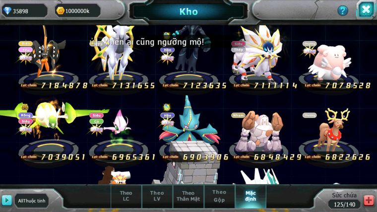 Mã : #TTS6638 - S905 - V13 - BXH : 5 Ho-oh & Diancie CHD Palkia & Yvetal CH Nhiều Pet Bc