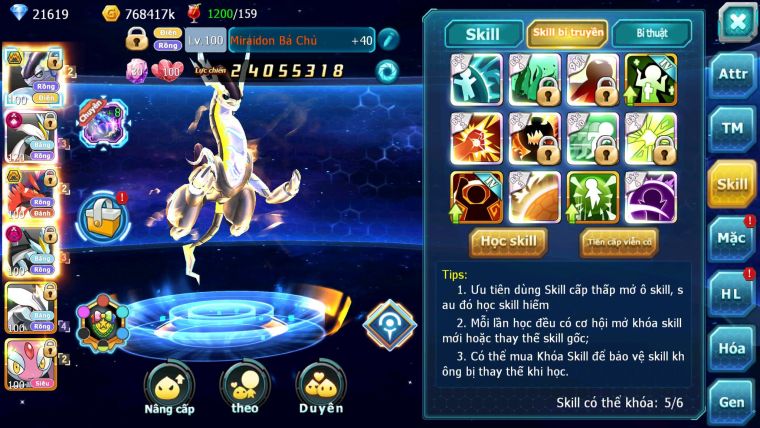 Mã : #TTS6645 - S1731 - V15 - 21K KC - BXH : 6 - Miraidon & Koraidon Bc White CHD BLack Dnm nhiều pet bc