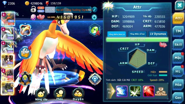 Mã : #TTS6641 - S1055 - BXH : 7 - V15 - Ho-oh WB - Armrouge CHD Cặp Zygarde Bá Chủ Qá êm