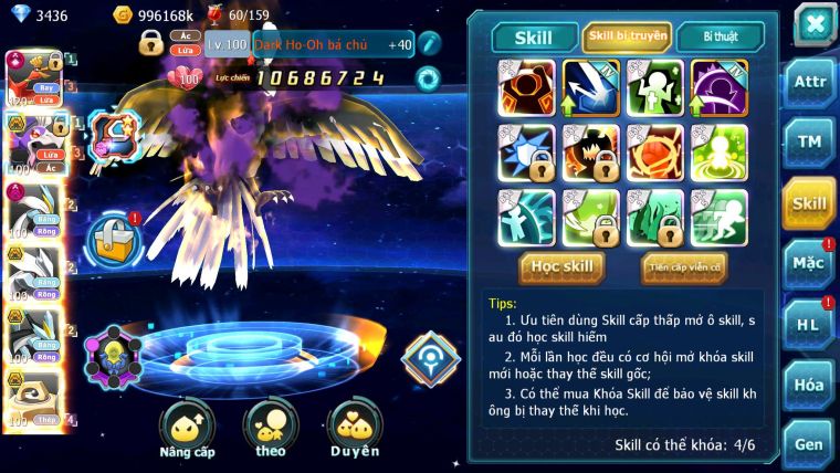 Mã : #TTS6648 - S1351 - V15 - BXH : 25 - Ho-oh CHD Drak ho-oh Bc Unvoa Bc Melmetal Pr dialgaBc Nhiều Pet HT