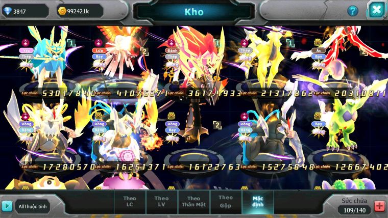 Mã #TTS6652 - s1123 - v17 - Kiếm Khiên Dynamax Metal Arc Thép Dnm Ho-oh CHD Yvetal bc Unvoa Bc WB Dnm