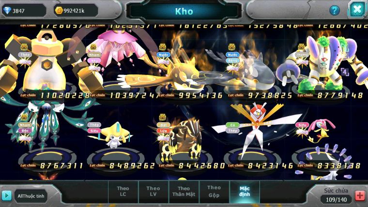 Mã #TTS6652 - s1123 - v17 - Kiếm Khiên Dynamax Metal Arc Thép Dnm Ho-oh CHD Yvetal bc Unvoa Bc WB Dnm