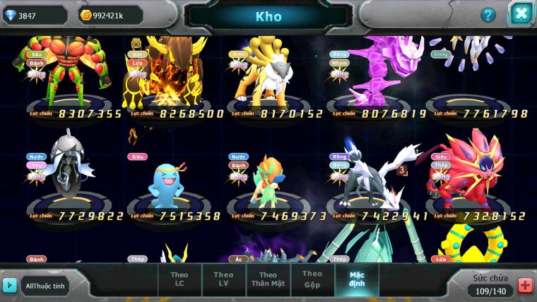 Mã #TTS6652 - s1123 - v17 - Kiếm Khiên Dynamax Metal Arc Thép Dnm Ho-oh CHD Yvetal bc Unvoa Bc WB Dnm
