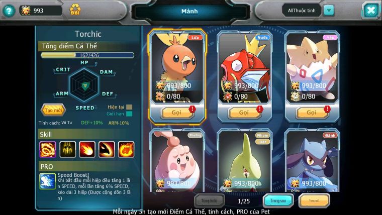 Mã : #TTS6650 - S216 - V12 - BXH : 13 - Diancie Dnm Rayquaza - Ho-oh Thần Gio Bc Unvoa WB bc nhiều Pet Bá Chủ