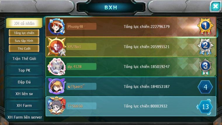 Mã : #TTS6650 - S216 - V12 - BXH : 13 - Diancie Dnm Rayquaza - Ho-oh Thần Gio Bc Unvoa WB bc nhiều Pet Bá Chủ