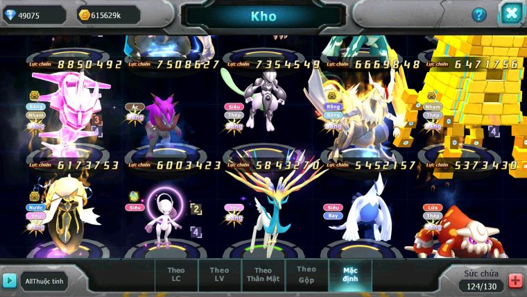 Mã : #TTS6649 - S1350 - V15 - 49K KC - BXH : 8 - 300M ARC CH Kiếm Khiên Ho-oh CHD Arrc Thép Dnm Nhiều Pet HT