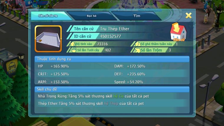 Mã : #TTS6649 - S1350 - V15 - 49K KC - BXH : 8 - 300M ARC CH Kiếm Khiên Ho-oh CHD Arrc Thép Dnm Nhiều Pet HT