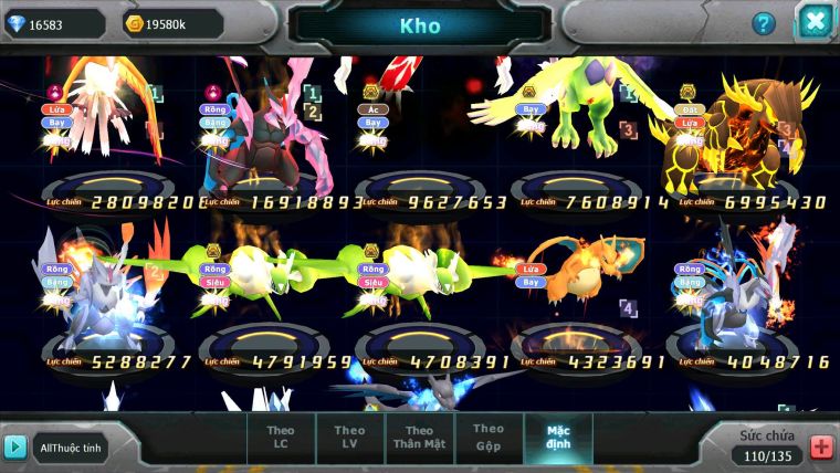 Mã : #TTS6657 - S1445 - V10 - BXH : 41 - Ho-oh Black CHD Yvetal Thần gio Bc Qvld Cặp Lati Bc