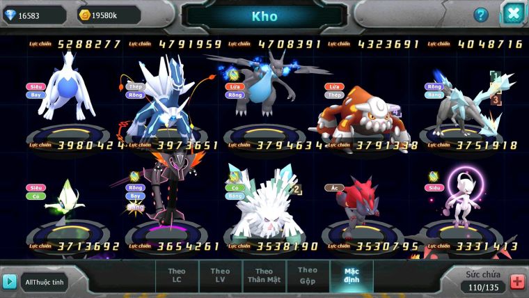 Mã : #TTS6657 - S1445 - V10 - BXH : 41 - Ho-oh Black CHD Yvetal Thần gio Bc Qvld Cặp Lati Bc
