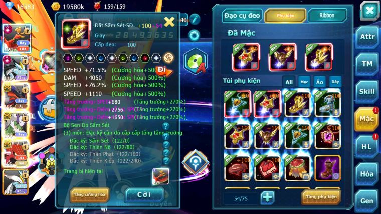 Mã : #TTS6657 - S1445 - V10 - BXH : 41 - Ho-oh Black CHD Yvetal Thần gio Bc Qvld Cặp Lati Bc