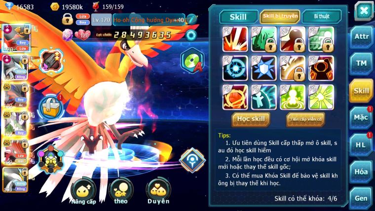 Mã : #TTS6657 - S1445 - V10 - BXH : 41 - Ho-oh Black CHD Yvetal Thần gio Bc Qvld Cặp Lati Bc