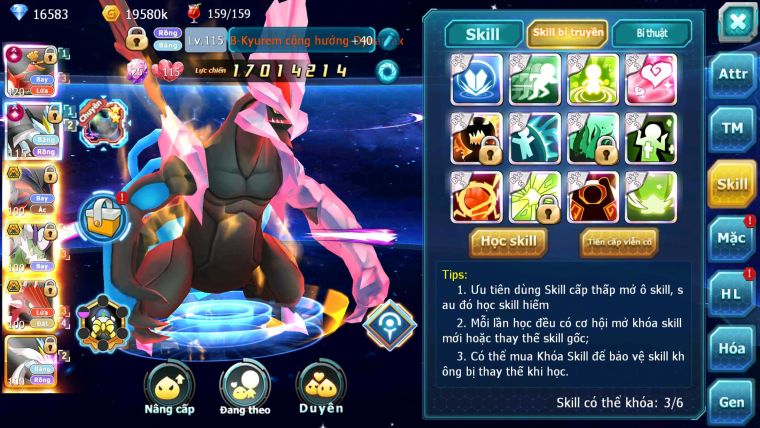 Mã : #TTS6657 - S1445 - V10 - BXH : 41 - Ho-oh Black CHD Yvetal Thần gio Bc Qvld Cặp Lati Bc