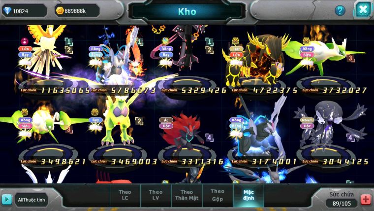 Mã : #TTS6661 - S1582 - V4 - 10K KC - Ho-oh Dnm Unvoa Ray Qvld Bc Cặp Lati bc Thần gio bc