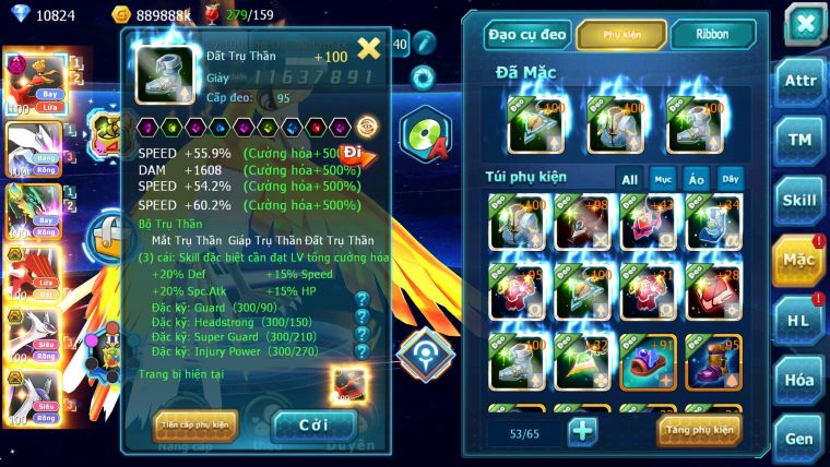 Mã : #TTS6661 - S1582 - V4 - 10K KC - Ho-oh Dnm Unvoa Ray Qvld Bc Cặp Lati bc Thần gio bc
