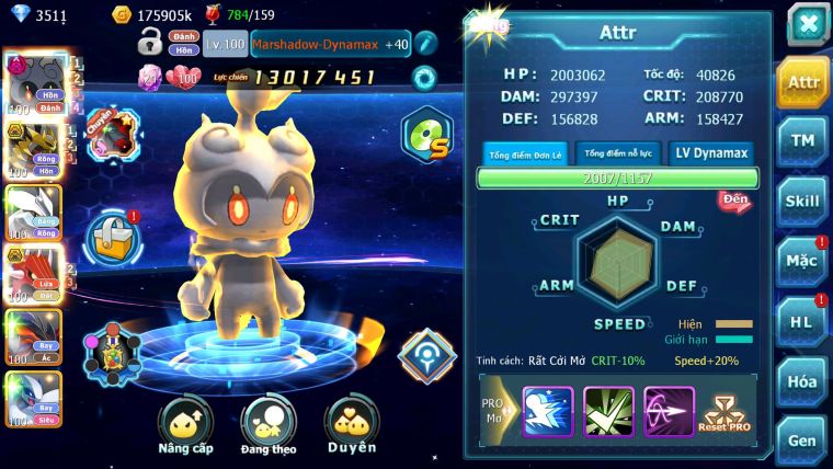 Mã : #TTS6659 - S1601 - V12 - Mashadow Dnm Giratina Bc Unvoa Qvld Bc Cặp Lati Bc