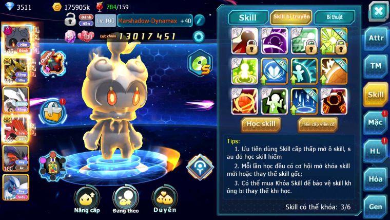 Mã : #TTS6659 - S1601 - V12 - Mashadow Dnm Giratina Bc Unvoa Qvld Bc Cặp Lati Bc