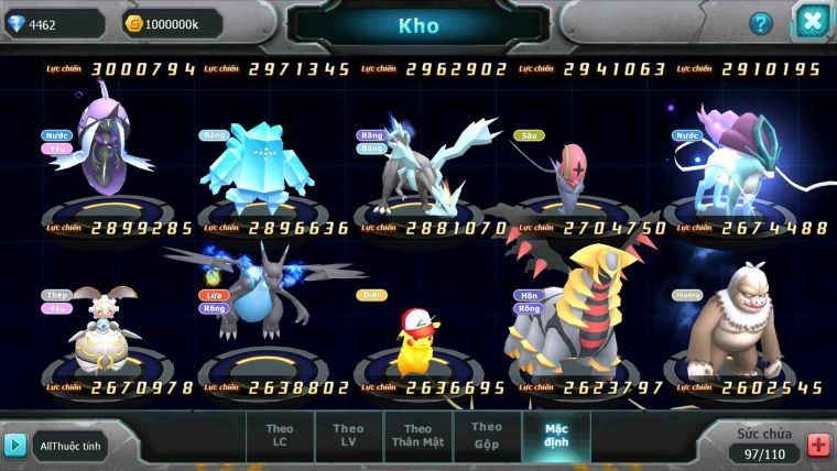 Mã : #TTS6658 - S1350 - V5 - 650 Sách Ho-oh Dnm Palkia Bc Kyogre Bc Unvoa Cặp Lati bá chủ mew giáp bc