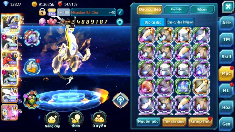 Mã : #TTS6667 - S1731 - V15 - BXH : 5 - Miraidon & Koraidon Bc White CHD Black D Unvoa Nhiều Pet HT