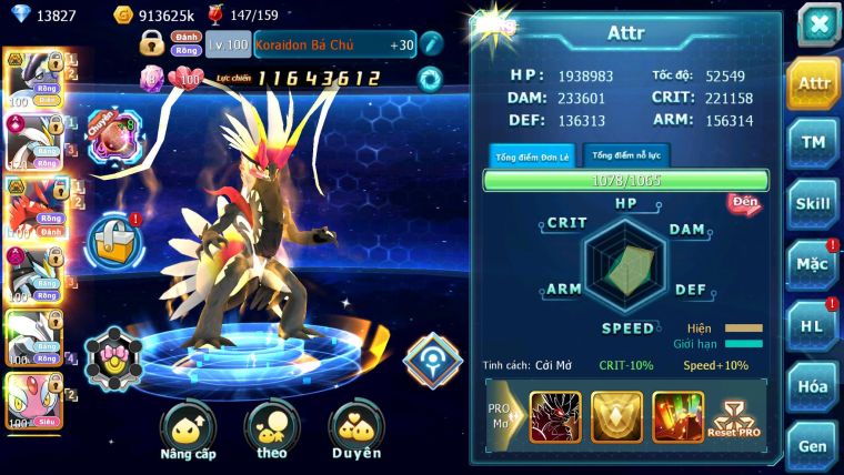 Mã : #TTS6667 - S1731 - V15 - BXH : 5 - Miraidon & Koraidon Bc White CHD Black D Unvoa Nhiều Pet HT