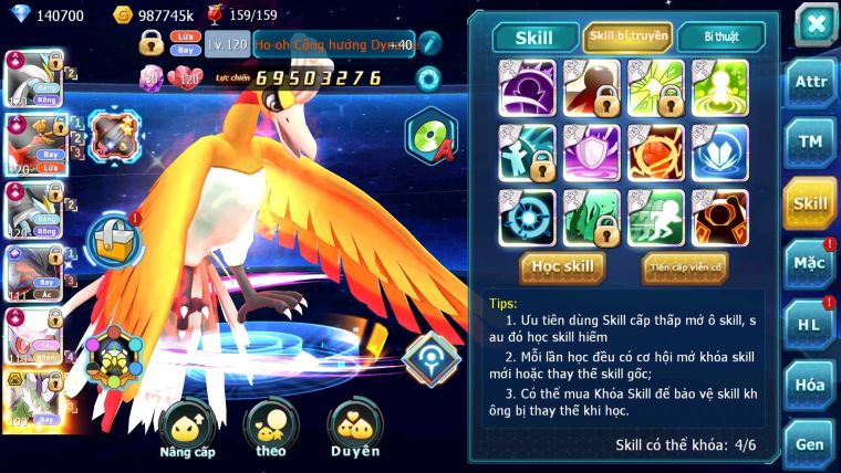 Mã : #TTS6666 - S511 - V20 - BXH : 1-2SV - TOP2 CHAM - 3K8 Sách 140K Kc - WB & Ho-oh & Diancie CHD Yvetal Lugia CH Unvoa Bá Chủ Nhiều Pet HT