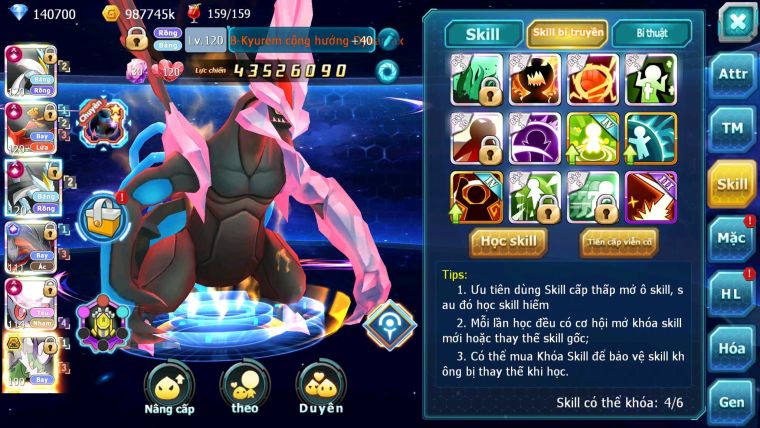 Mã : #TTS6666 - S511 - V20 - BXH : 1-2SV - TOP2 CHAM - 3K8 Sách 140K Kc - WB & Ho-oh & Diancie CHD Yvetal Lugia CH Unvoa Bá Chủ Nhiều Pet HT