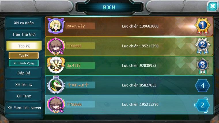 Mã : #TTS6666 - S511 - V20 - BXH : 1-2SV - TOP2 CHAM - 3K8 Sách 140K Kc - WB & Ho-oh & Diancie CHD Yvetal Lugia CH Unvoa Bá Chủ Nhiều Pet HT