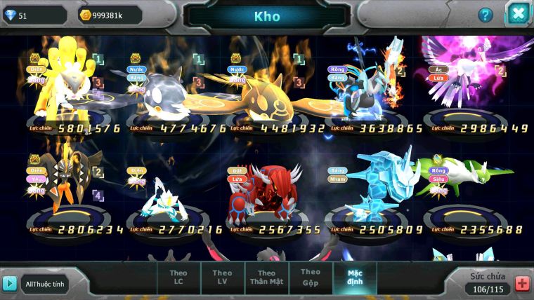 Mã : #TTS6665 - S1628 - V11 - Raikou Bc Cặp Cá Bc Unvoa Drak ho-oh Tapukoko Bc