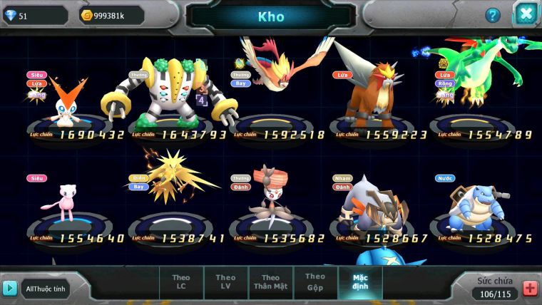 Mã : #TTS6665 - S1628 - V11 - Raikou Bc Cặp Cá Bc Unvoa Drak ho-oh Tapukoko Bc