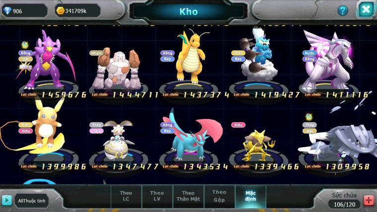 Mã : #TTS6671 - S1117 - V5 - Diancie & Lugia & Qvld VTTPL Bc Nhiều Pet Huyền Thoại