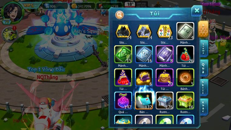 Mã : #TTS6671 - S1117 - V5 - Diancie & Lugia & Qvld VTTPL Bc Nhiều Pet Huyền Thoại