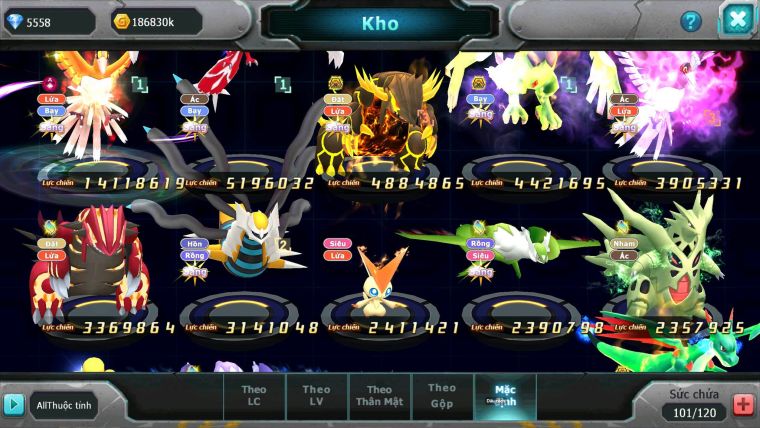 Mã : #TTS6678 - S1649 - V11 - Ho-oh CHD Yvetal Qvld Bc Thần gio nhiều pet ht