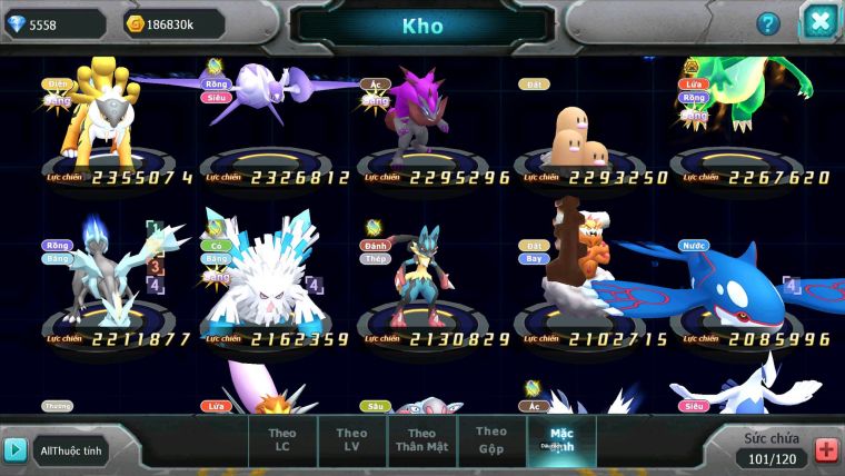 Mã : #TTS6678 - S1649 - V11 - Ho-oh CHD Yvetal Qvld Bc Thần gio nhiều pet ht