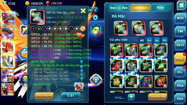 Mã : #TTS6678 - S1649 - V11 - Ho-oh CHD Yvetal Qvld Bc Thần gio nhiều pet ht