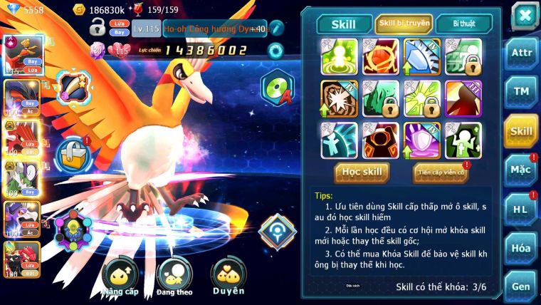 Mã : #TTS6678 - S1649 - V11 - Ho-oh CHD Yvetal Qvld Bc Thần gio nhiều pet ht