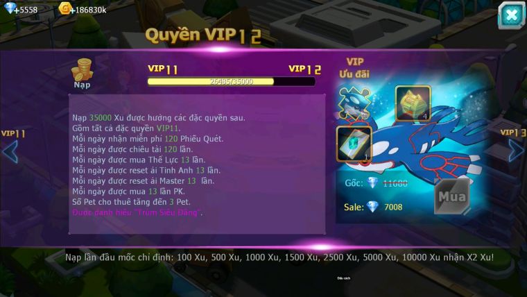 Mã : #TTS6678 - S1649 - V11 - Ho-oh CHD Yvetal Qvld Bc Thần gio nhiều pet ht