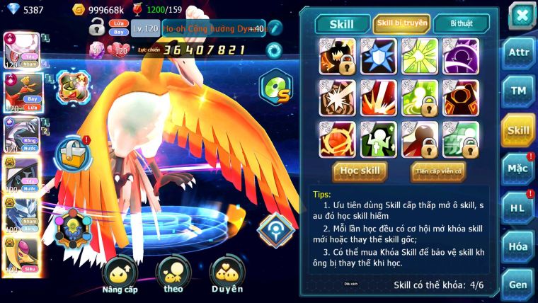 Mã : #TTS6676 - S326 - V13 - BXH : 3 - Diancie & Ho-oh CHD Palkia CH Tapu fini bc Nhiều Pet Bá Chủ