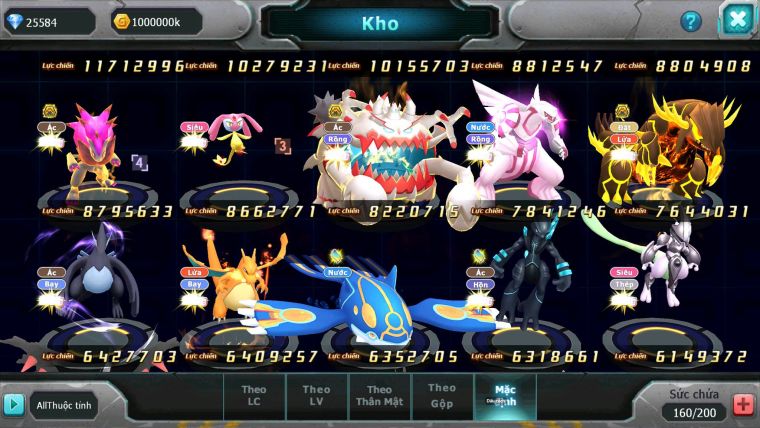 Mã : #TTS6675 - S1165 - V15 - 25K KC - 2K6 Sách BXH : 8 - WB & Ho-oh CHD Rayquaza Drak Ho-oh Bc