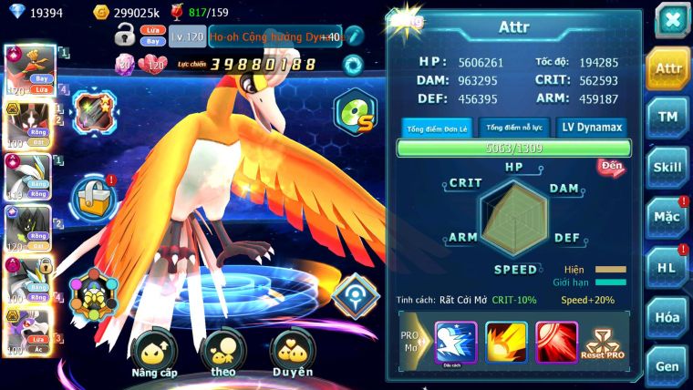 Mã : #TTS6685 - S876 - V15 - 19K KC - Ho-oh & White CHD Zygarde Flare Bá Chủ Z100 CH Drak ho-oh Bc nhiều pet ht