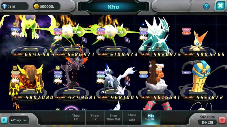 Mã : #TTS6683 - S1491 - V15 - BXH : 11PK - Zygarde Flare Dynamax Ho-oh CHD Giratina CH Zygarde Bc Pr dialga Bc Nhiều Pet HT