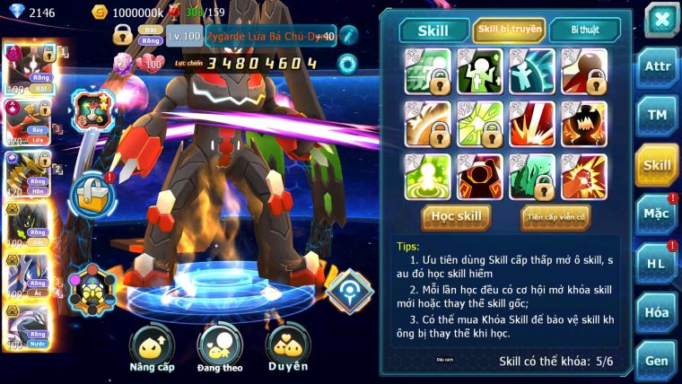 Mã : #TTS6683 - S1491 - V15 - BXH : 11PK - Zygarde Flare Dynamax Ho-oh CHD Giratina CH Zygarde Bc Pr dialga Bc Nhiều Pet HT