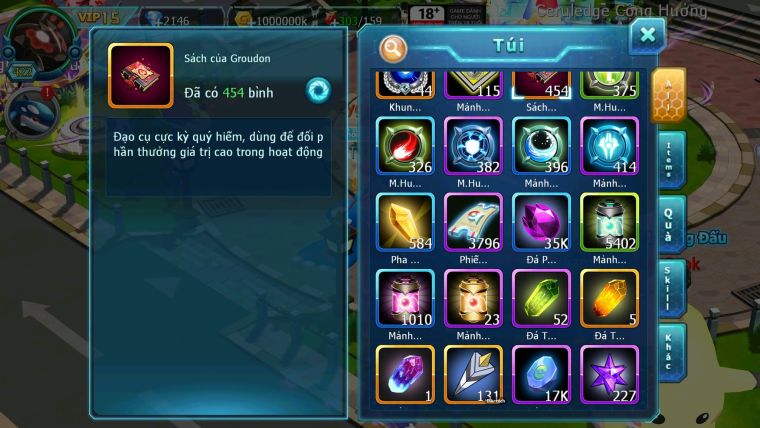 Mã : #TTS6683 - S1491 - V15 - BXH : 11PK - Zygarde Flare Dynamax Ho-oh CHD Giratina CH Zygarde Bc Pr dialga Bc Nhiều Pet HT