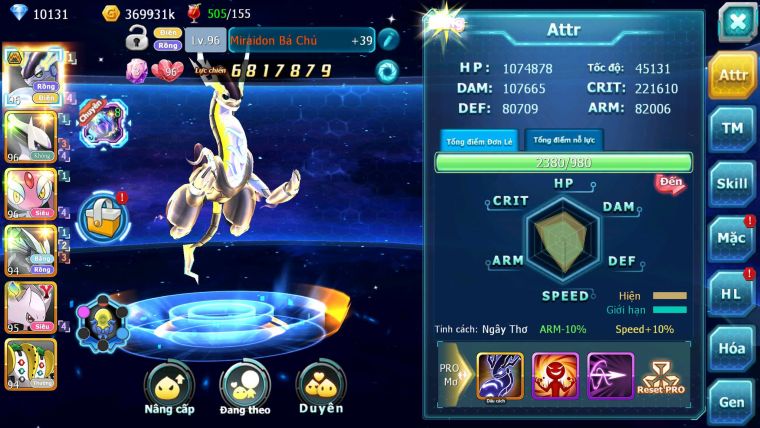 Mã : #TTS6691 - S1891 - BXH : 1 V13 - 10K KC - 420 Sách - Miraidon Bá Chủ Sáng Thế Mes Mew Y Ngon Lành