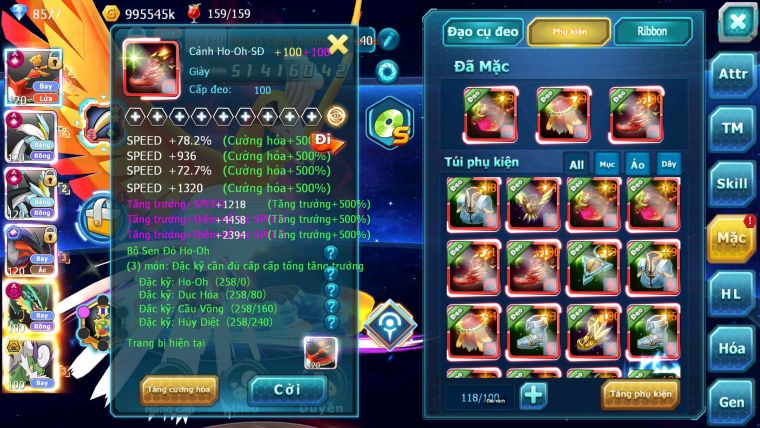 Mã : #TTS6694 - S804 - V15 - BXH : 3 - Ho-oh WB CHD Yvetal CH Ray Dnm Nhiều Pet HT