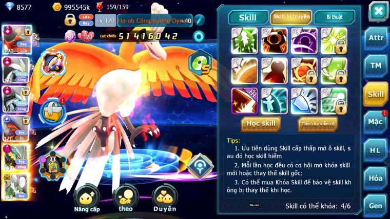 Mã : #TTS6694 - S804 - V15 - BXH : 3 - Ho-oh WB CHD Yvetal CH Ray Dnm Nhiều Pet HT