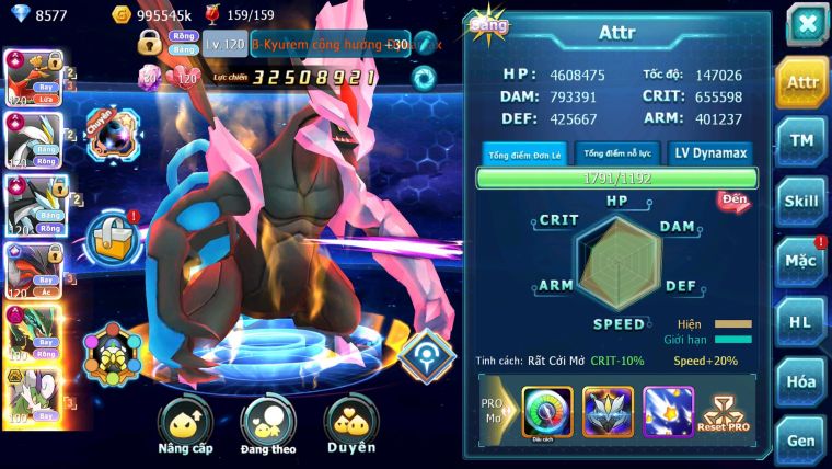Mã : #TTS6694 - S804 - V15 - BXH : 3 - Ho-oh WB CHD Yvetal CH Ray Dnm Nhiều Pet HT
