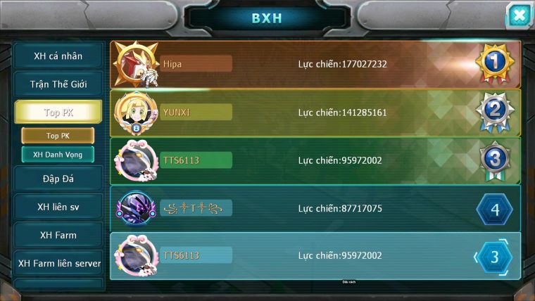 Mã : #TTS6694 - S804 - V15 - BXH : 3 - Ho-oh WB CHD Yvetal CH Ray Dnm Nhiều Pet HT